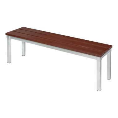 Banc extérieur imitation bois de noyer Enviro 1050mm - 330 x 1050 x 430 mm - GOPAK