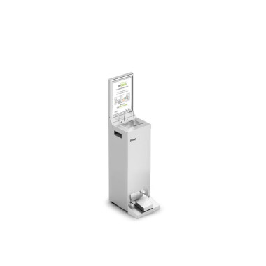 Station de désinfection des mains à hauteur réduite Junior - 250 x 369 x 1074 mm - IMC