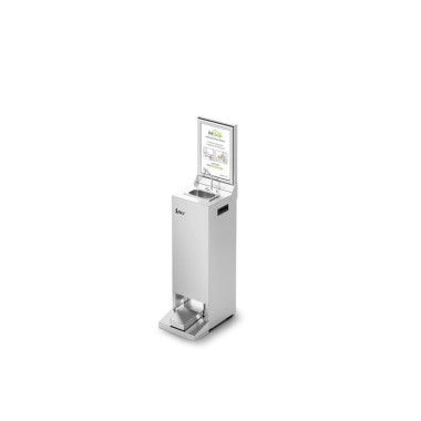 Station de désinfection des mains à hauteur réduite Junior - 250 x 369 x 1074 mm - IMC