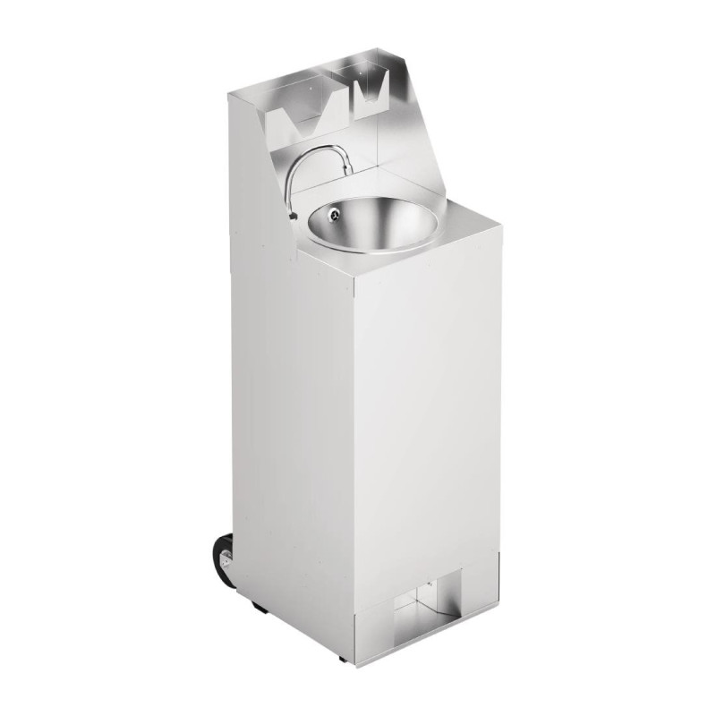 Station de lavage des mains mobile avec crédence 10L - 450 x 540 x 1250 mm - IMC