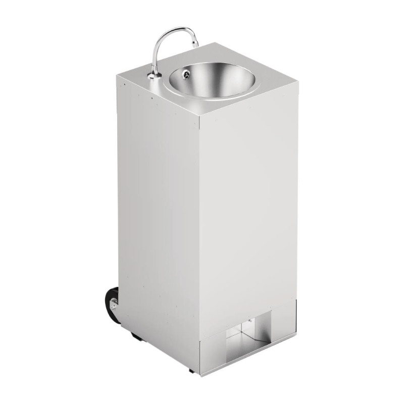 Station de lavage des mains mobile avec crédence 10L - 450 x 540 x 1250 mm - IMC
