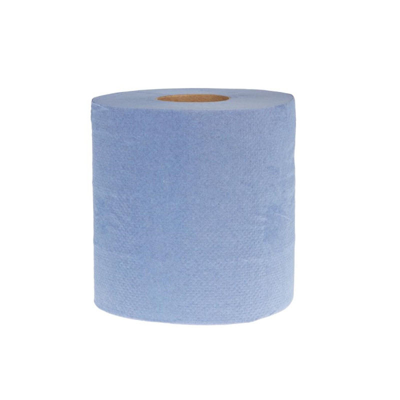 Bobines bleues 2 plis à dévidage central 120m (lot de 6) - JANTEX