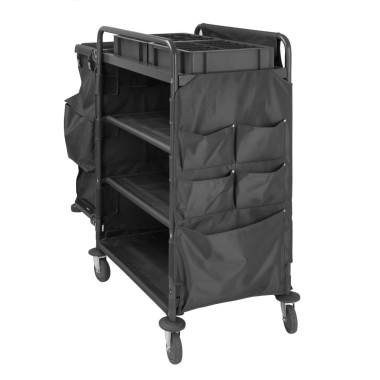 Chariot de nettoyage compact - 1110 x 490 x 1125 mm - JANTEX