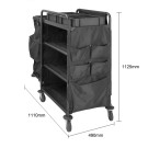 Chariot de nettoyage compact - 1110 x 490 x 1125 mm - JANTEX