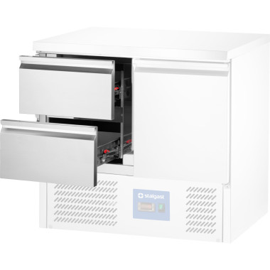 Module 2 tiroirs pour tables réfrigérées GN 1/1 avec groupe frigorifique en bas - Stalgast  au meilleur prix sur Restock CHR
