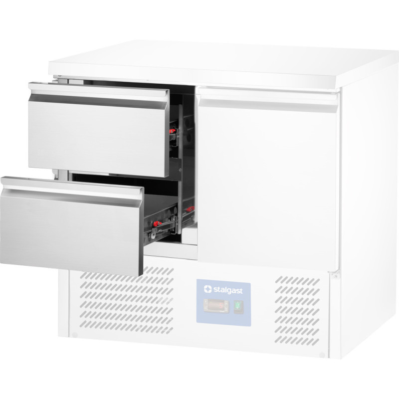 Module 2 tiroirs pour tables réfrigérées GN 1/1 avec groupe frigorifique en bas - Stalgast  au meilleur prix sur Restock CHR