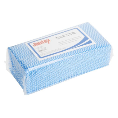 Chiffons de nettoyage salle de bain bleus (lot de 50) - JANTEX