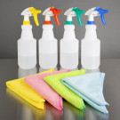 Chiffons en microfibre jaunes (lot de 5) - JANTEX