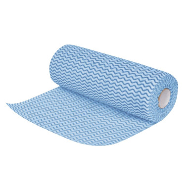 Chiffons non tissés bleus (rouleau de 100 chiffons) - JANTEX