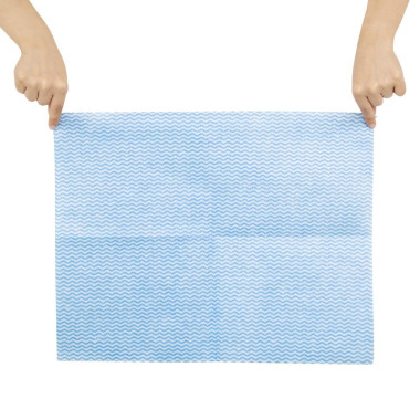 Chiffons non tissés très résistants bleus (lot de 25) - JANTEX