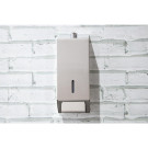 Distributeur de savon liquide en acier inoxydable 1 litre - 100 x 95 x 270 mm - JANTEX