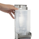 Distributeur de savon liquide en acier inoxydable 1 litre - 100 x 95 x 270 mm - JANTEX