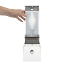 Distributeur de savon liquide en acier inoxydable 1 litre - 100 x 95 x 270 mm - JANTEX