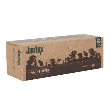Essuie-mains Green 100% recyclé 1pli 100 feuilles (lot de 36) - JANTEX