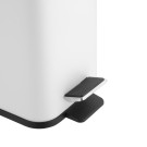 Poubelle de salle de bain slim blanche 5L - 285 x 160 x 315 mm - JANTEX