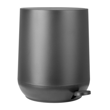Poubelle à pédale ronde noire 5L - 245 x 245 x 290 mm - JANTEX