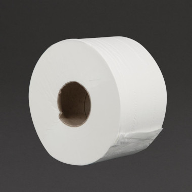 Rouleaux de papier toilette 2 plis mini Jumbo 150m (lot de 12) - JANTEX