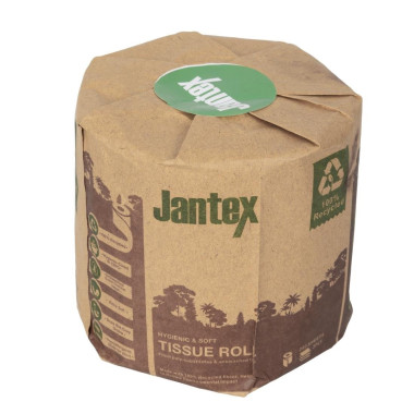 Rouleaux de papier toilette emballés Green 100 % recyclé 3 plis 260 feuilles (lot de 36) - JANTEX