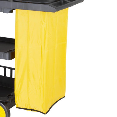 Sac de rechange pour chariot de nettoyage noir 80L - 390 x 270 x 700 mm - JANTEX