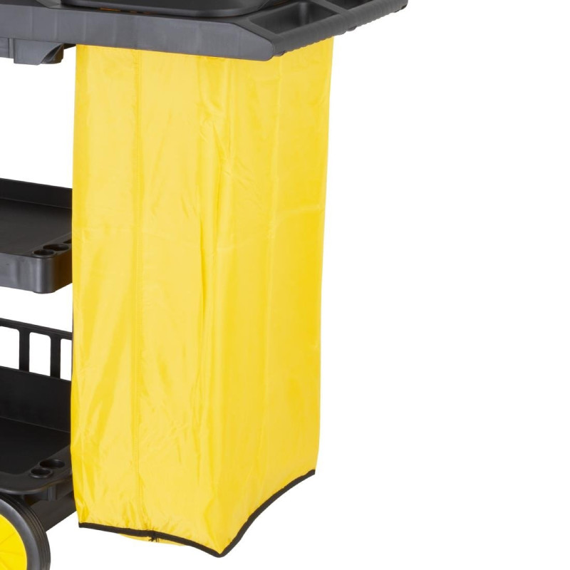 Sac de rechange pour chariot de nettoyage noir 80L - 390 x 270 x 700 mm - JANTEX