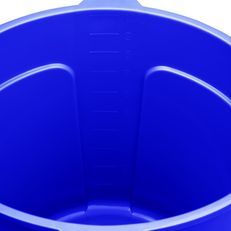 Seau gradué avec bec verseur 10L bleu - JANTEX