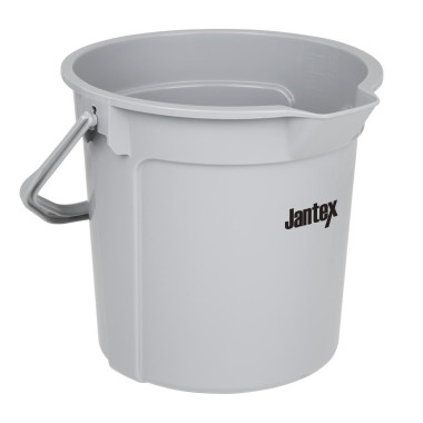 Seau gradué gris avec bec verseur 14 litres - JANTEX