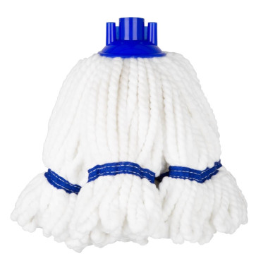 Tête serpillière en microfibre bande bleue 150g - JANTEX