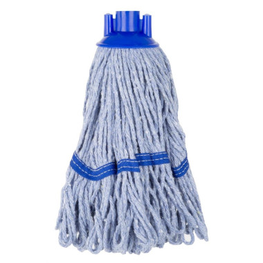 Tête serpillière à franges bande bleue 200g - JANTEX