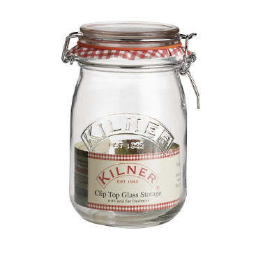Bocal à conserve avec clip 1L - KILNER
