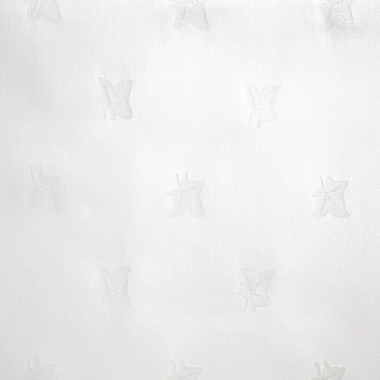 Nappe rectangulaire blanche feuilles de lierre Luxor - Ref GW450 - MITRE LUXURY