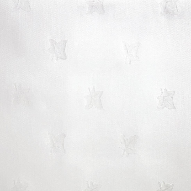 Nappe rectangulaire blanche feuilles de lierre Luxor - Ref GW450 - MITRE LUXURY