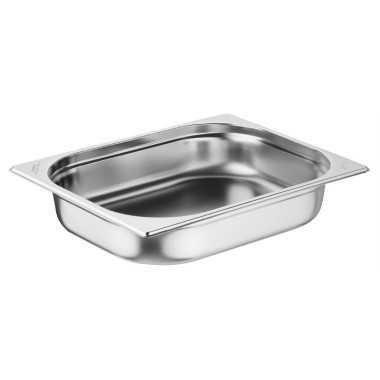 Bacs GN 1/2 en inox 65 ,mm (lot de 3) - NISBETS ESSENTIALS