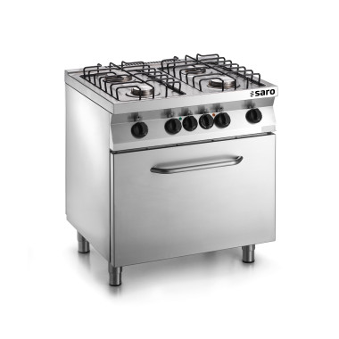 Cuisinière gaz - 6 feux - Four électrique 120L - 26.5 kW - F7/FUG6LE - Saro  au meilleur prix sur Restock CHR