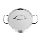 Braisière inox avec couvercle 24 cm - NISBETS ESSENTIALS