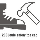 Chaussures de sécurité mixtes noires 40 - NISBETS ESSENTIALS