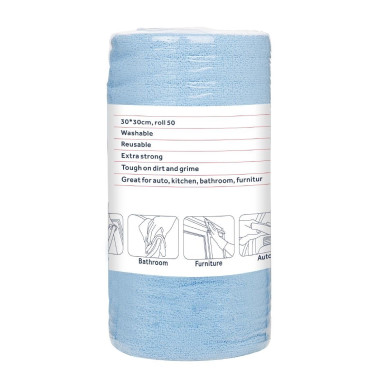 Chiffons en microfibre bleus 300x300m - NISBETS ESSENTIALS