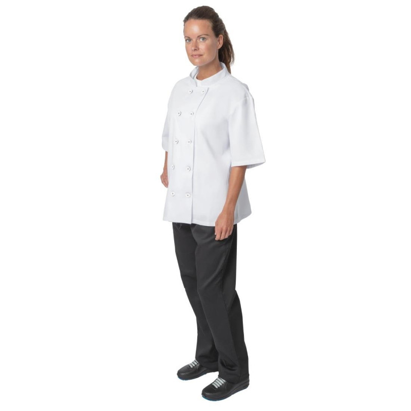 Lot de 2 vestes de cuisine blanches XXL - NISBETS ESSENTIALS