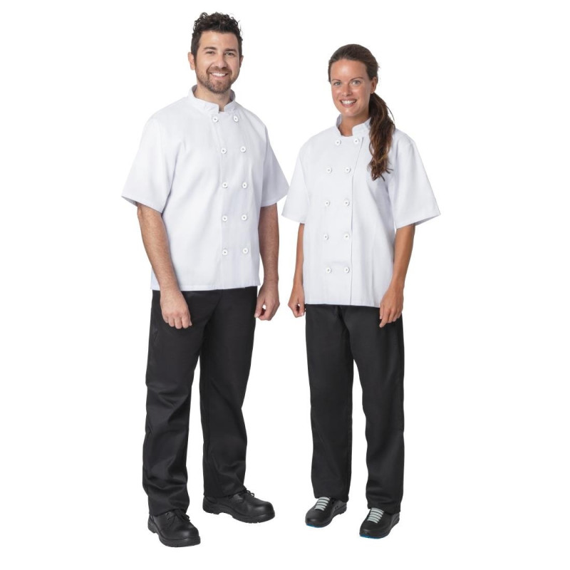 Lot de 2 vestes de cuisine blanches XXL - NISBETS ESSENTIALS