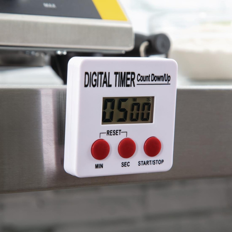 Minuteur magnétique - 70 x 25 x 70 mm - NISBETS ESSENTIALS
