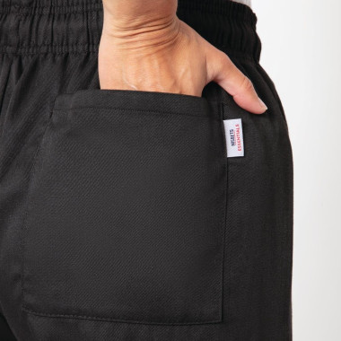 Pantalon de cuisine noir XS - NISBETS ESSENTIALS