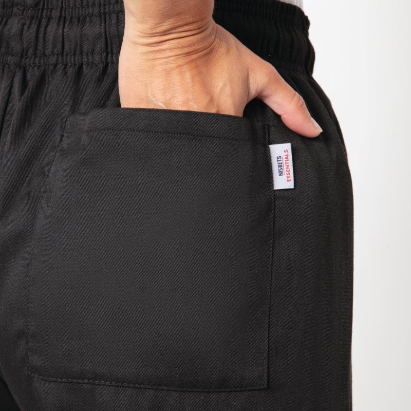 Pantalon de cuisine noir XS - NISBETS ESSENTIALS