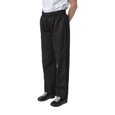 Pantalon de cuisine noir XXL - NISBETS ESSENTIALS