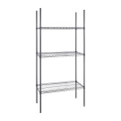 Rayonnage 3 niveaux - 915 x 457 x 1820 mm - NISBETS ESSENTIALS