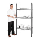 Rayonnage 3 niveaux - 915 x 457 x 1820 mm - NISBETS ESSENTIALS