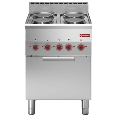 Fourneau électrique 4 plaques  four convection - Diamond  au meilleur prix sur Restock CHR