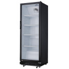 Vitrine réfrigérée positive verticale noire 346L - 620 x 635 x 1732 mm - NISBETS ESSENTIALS