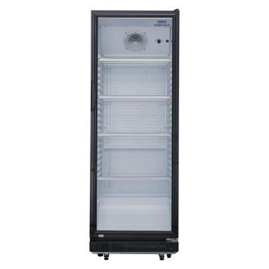 Vitrine réfrigérée positive verticale noire 346L - 620 x 635 x 1732 mm - NISBETS ESSENTIALS