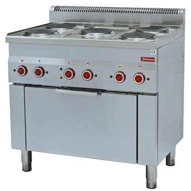 Fourneau 5 plaques et four convectionélectrique - Diamond  au meilleur prix sur Restock CHR