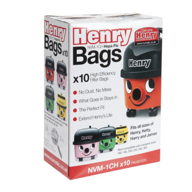 Sacs aspirateur Henry (Lot de 10) - 165 x 95 x 230 mm - NUMATIC