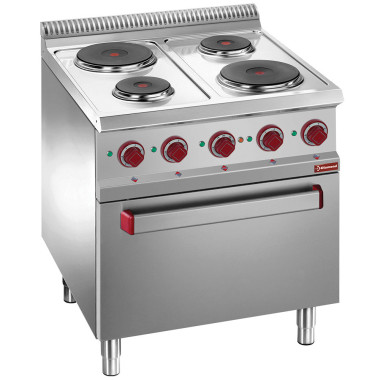 Fourneau électrique 4 plaques  four/grill - Diamond  au meilleur prix sur Restock CHR